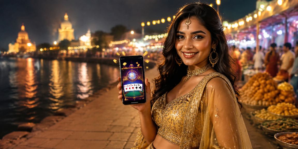 Indian woman wearing traditional Lehenga at a celebratory event